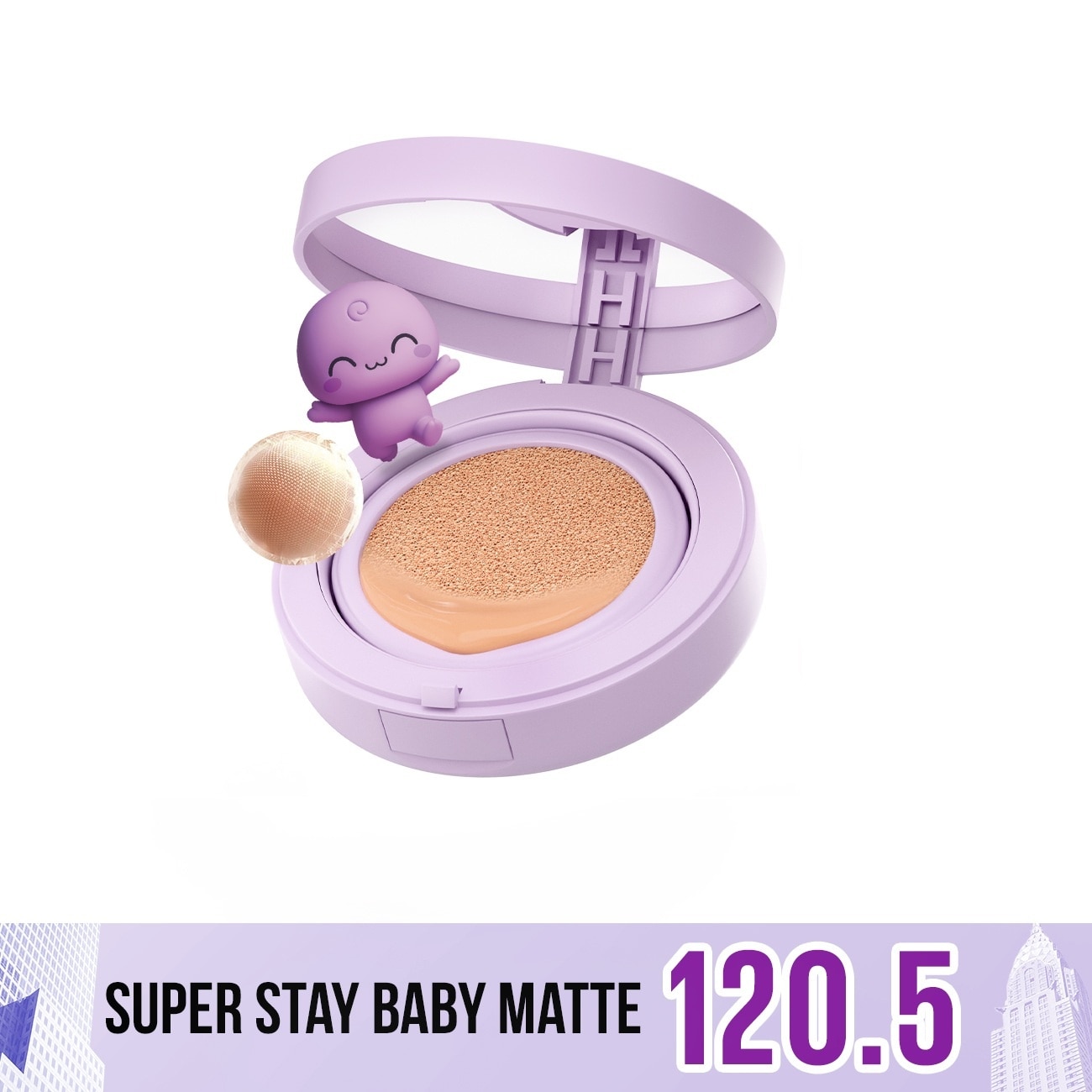 Super Stay Baby Matte Up To 24H Soft Matte Cushion 11g .#120.5