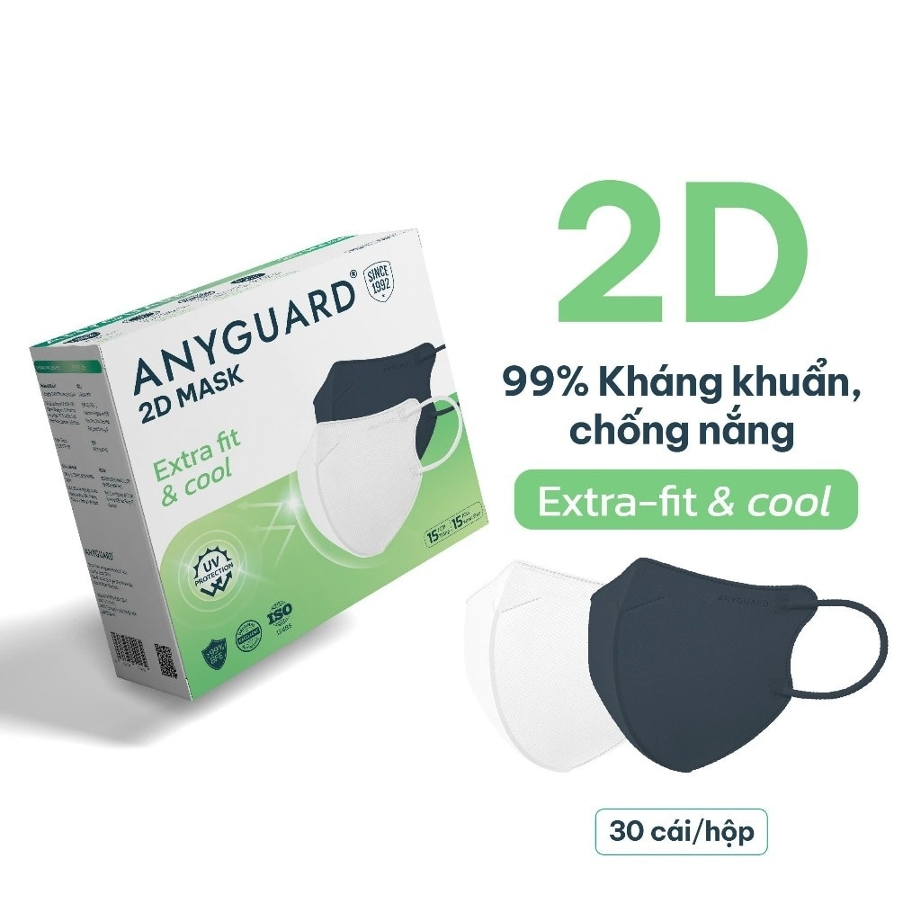 Khẩu Trang Anyguarad 2D Superfit & Cool 30Cái