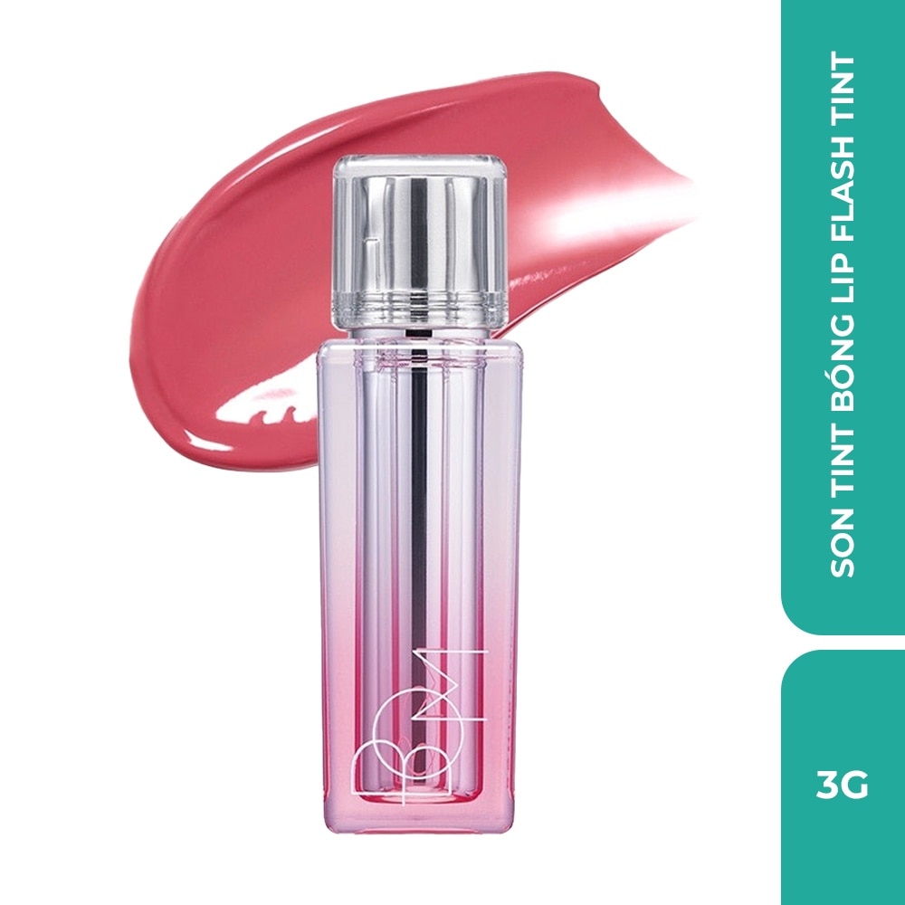 Son Bóng BOM Lip Flash Tint 3g .#04 Mauve Mist Hồng Tím Ánh Nâu