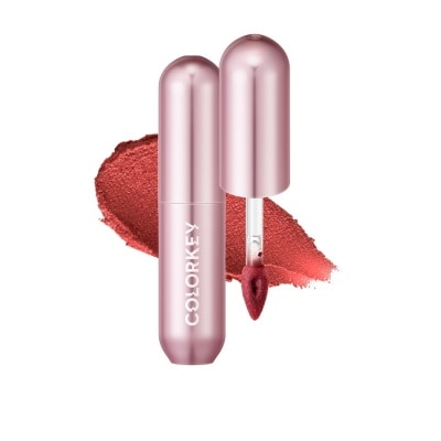 COLORKEY Son Kem Colorkey Mousse Matte Lip Mud 2g .#O106 Citrus Breeze Cam San Hô
