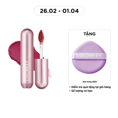 COLORKEY Mousse Matte Lip Mud 2g .#R109 Wildberry