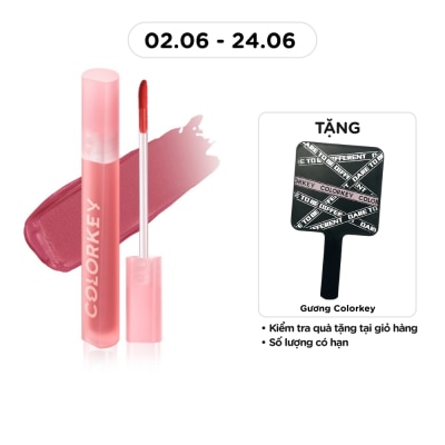COLORKEY - Son Kem Lì Colorkey Airy Velvet Lip Lacquer 2.5g .#P226 Hồng Trà