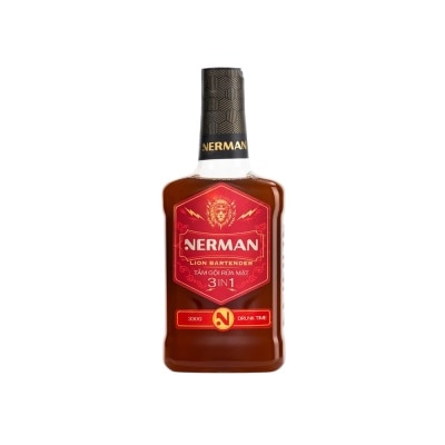 NERMAN Sữa tắm gội 3in1 Nerman Lion Bartender Hương Drunk Time 330g