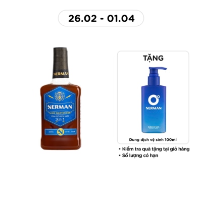 NERMAN - Sữa tắm gội 3in1 Nerman Lion Bartender Hương Chill Time 330g