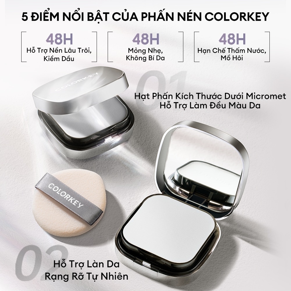 Phấn Phủ Dạng Nén Colorkey Long Lasting Oil-Control Airy Powder 12g image