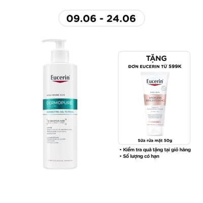 EUCERIN - Gel Rửa Mặt Cho Da Mụn Eucerin Dermopure Clinical Correcting Gel To Foam 400ml