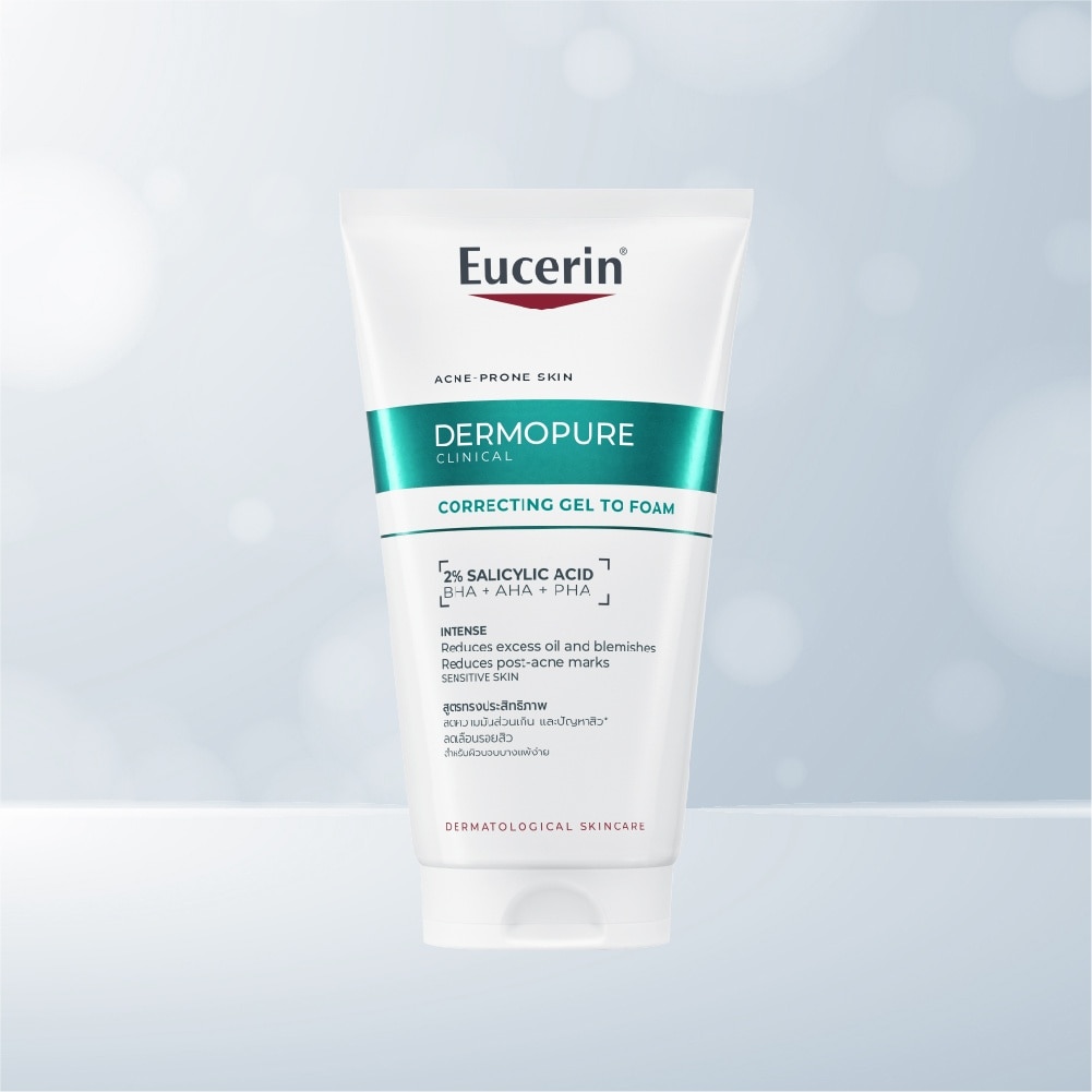 Gel Rửa Mặt Cho Da Mụn Eucerin Dermopure Clinical Correcting Gel To Foam 150ml image