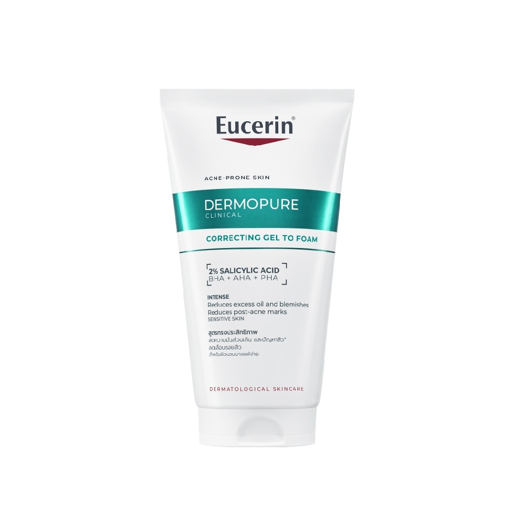 Gel Rửa Mặt Cho Da Mụn Eucerin Dermopure Clinical Correcting Gel To Foam 150ml image
