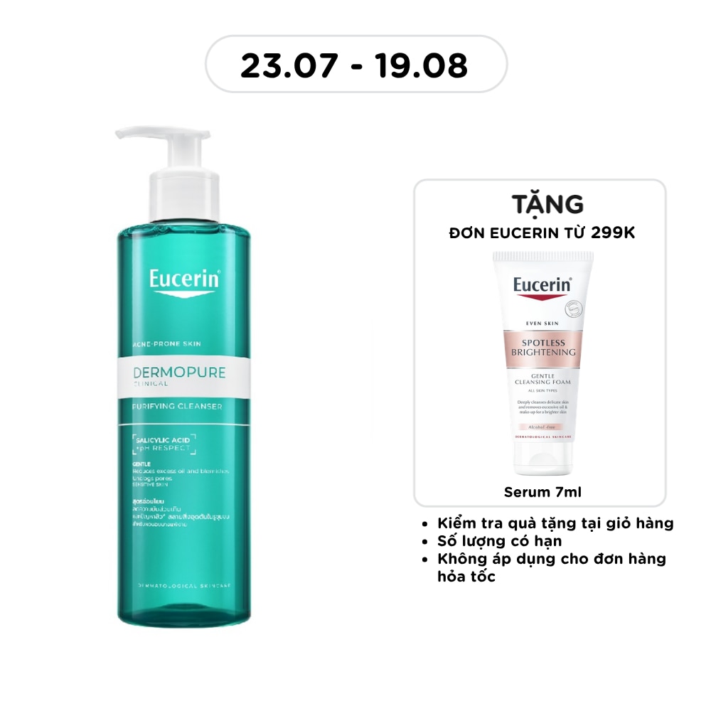 Gel Rửa Mặt Eucerin Dermopure Clinical Purifying Cleanser 400ml image