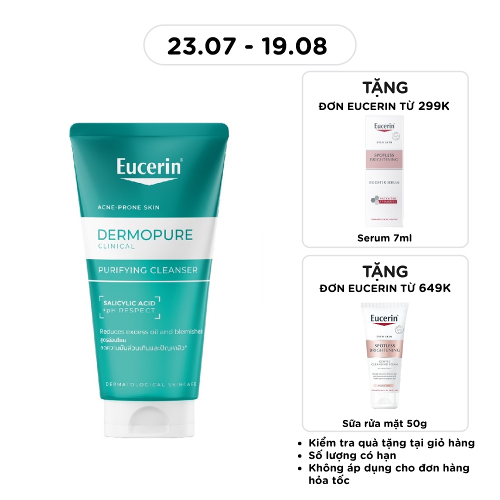 Gel Rửa Mặt Eucerin Dermopure Clinical Purifying Cleanser 75ml image