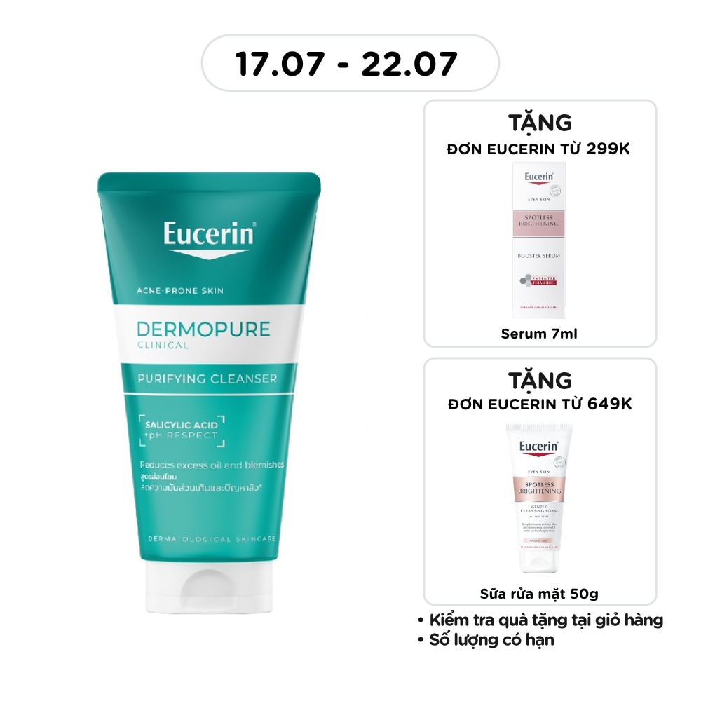 Gel Rửa Mặt Eucerin Dermopure Clinical Purifying Cleanser 75ml