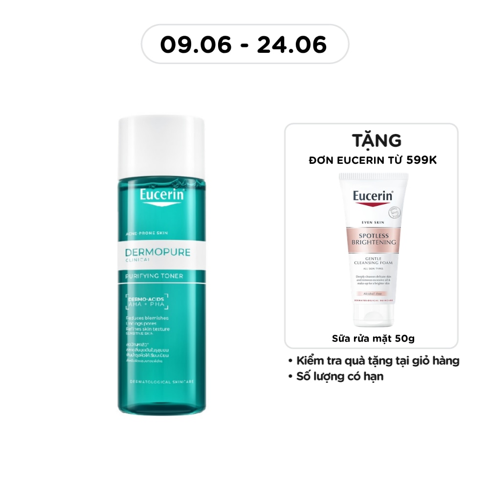 Nước Cân Bằng Eucerin Dermopure Clinical Purifying Toner 200ml