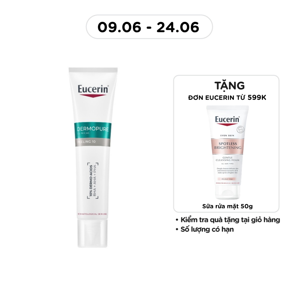 Tinh Chất Eucerin Dermopure Clinical Peeling 10 Giảm Mụn Và Nhờn 40ml