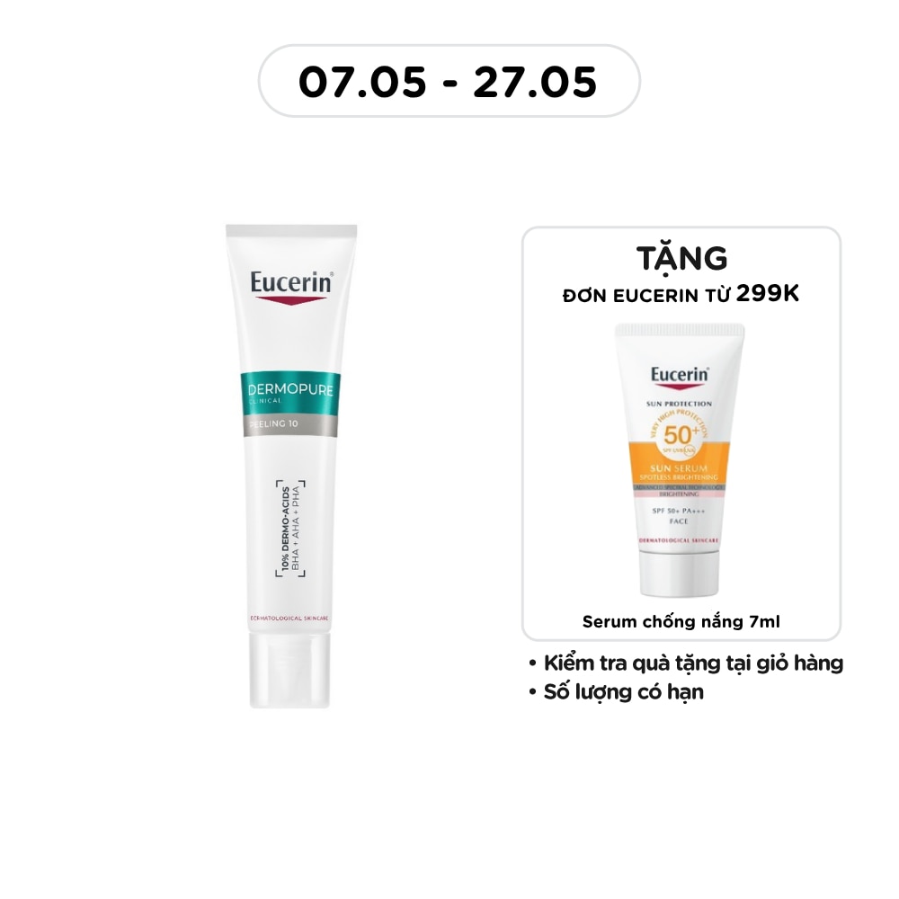 Tinh Chất Eucerin Dermopure Clinical Peeling 10 Giảm Mụn Và Nhờn 40ml