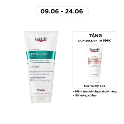 EUCERIN - Kem Dưỡng Thể Eucerin Dermopure Clinical Correcting Body Care Cho Da Mụn & Thâm 200ml