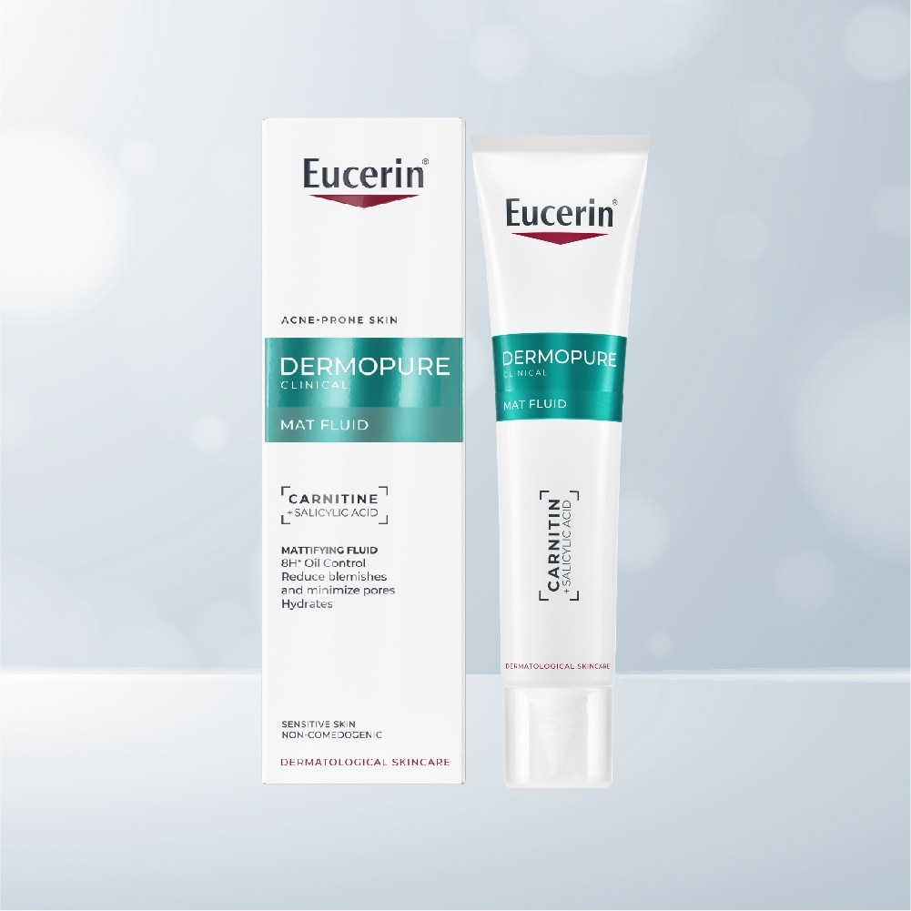 Kem Dưỡng Ẩm Eucerin Dermopure Clinical Mat Fluid Kiểm Soát Nhờn 40ml