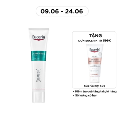 EUCERIN - Kem Dưỡng Ẩm Eucerin Dermopure Clinical Mat Fluid Kiểm Soát Nhờn 40ml