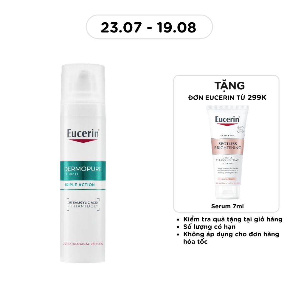 Tinh Chất Eucerin Dermopure Clinical Triple Action Giảm Thâm Mụn & Dưỡng Sáng 40ml