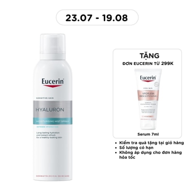EUCERIN - Xịt Khoáng Dưỡng Ẩm Eucerin Hyaluron Moisturizing Mist Spray Cho Da Nhạy Cảm 150ml image