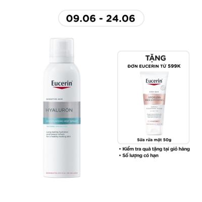 EUCERIN - Xịt Khoáng Dưỡng Ẩm Eucerin Hyaluron Moisturizing Mist Spray Cho Da Nhạy Cảm 150ml