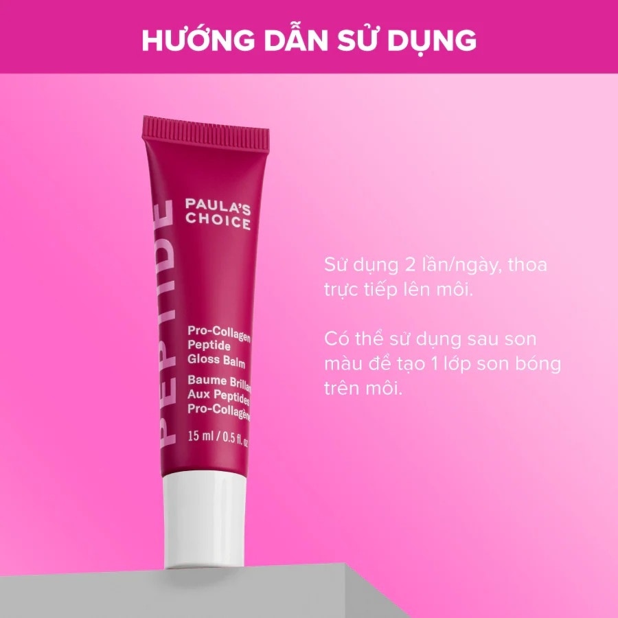 Son Dưỡng Paula’s Choice Pro-Collagen Peptide Gloss Balm 15ml (Phiên Bản Có Màu)