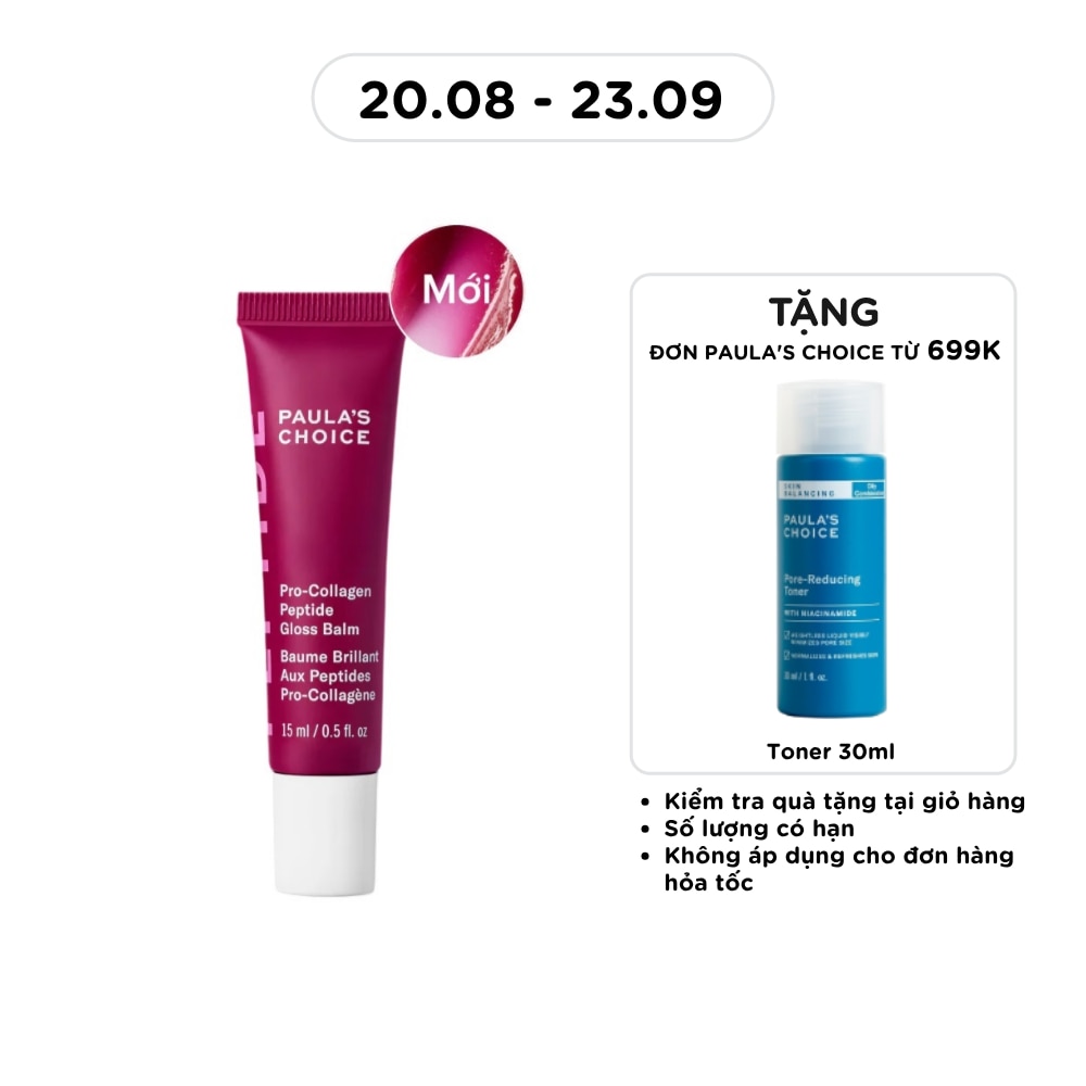 Son Dưỡng Paula’s Choice Pro-Collagen Peptide Gloss Balm 15ml (Phiên Bản Có Màu) image