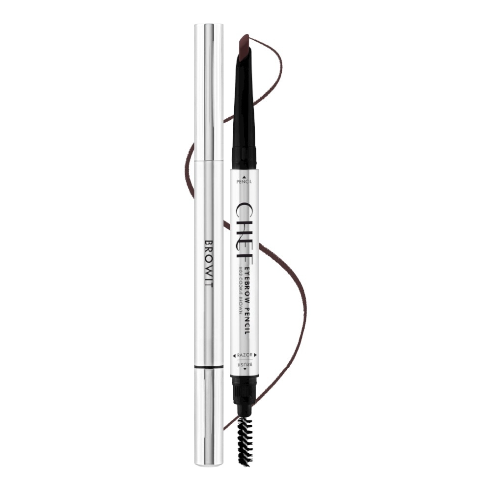Chì Kẻ Chân Mày Browit Chef Eyebrow Pencil 0.15g .#02 Cookie Brown