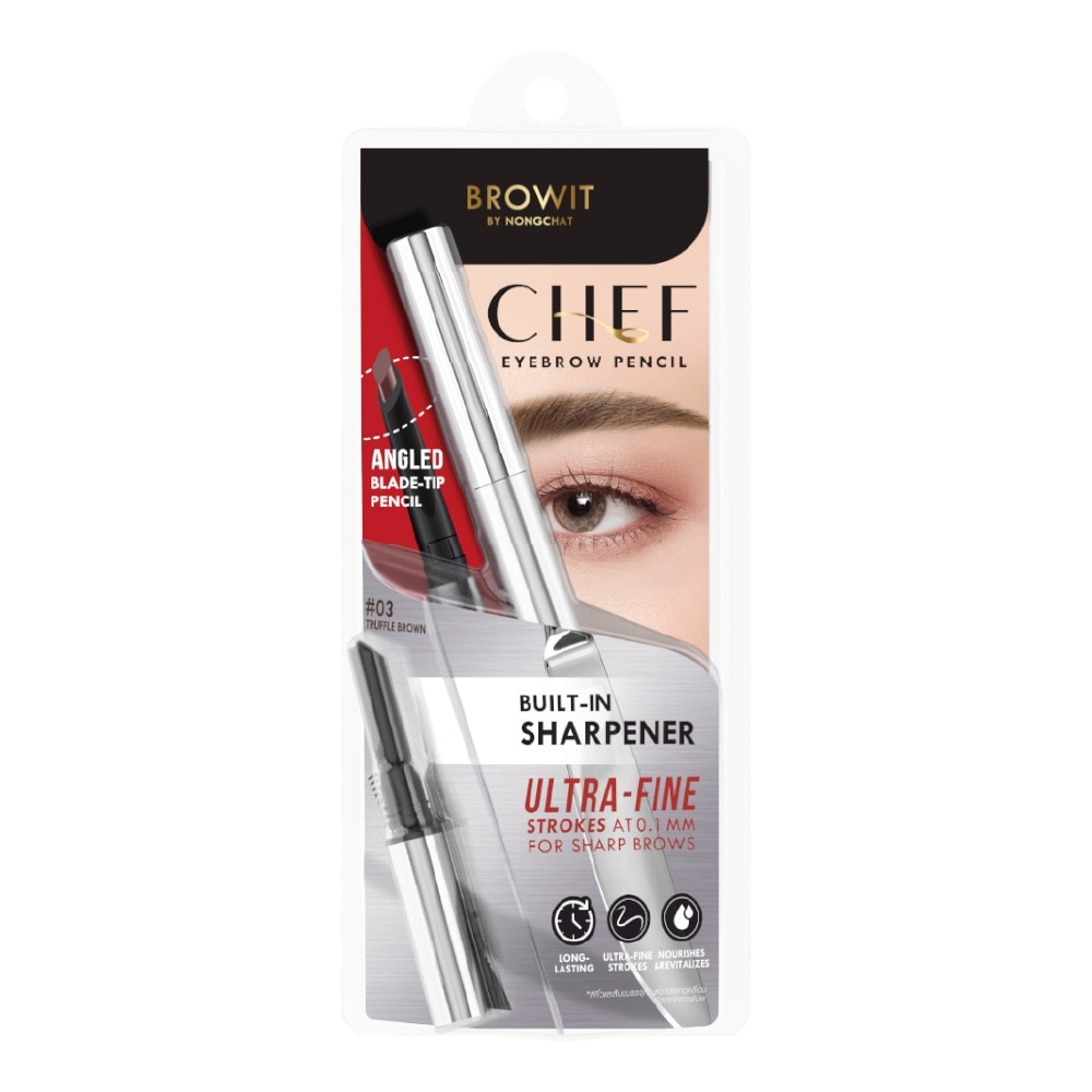 Chì Kẻ Chân Mày Browit Chef Eyebrow Pencil 0.15g .#03 Truffle Brown image