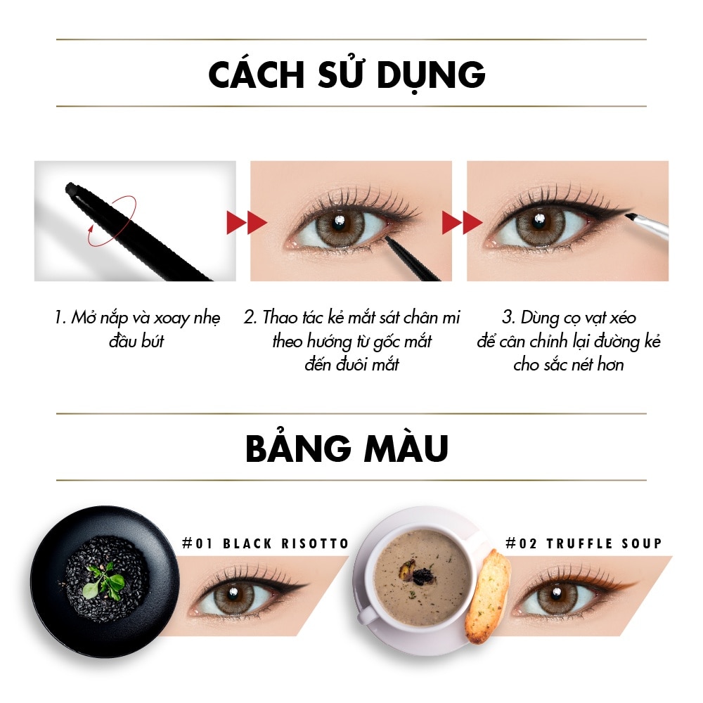 Chì Kẻ Mắt Browit Chef Gel Eyeliner 0.06g .#02 Truffle Soup image