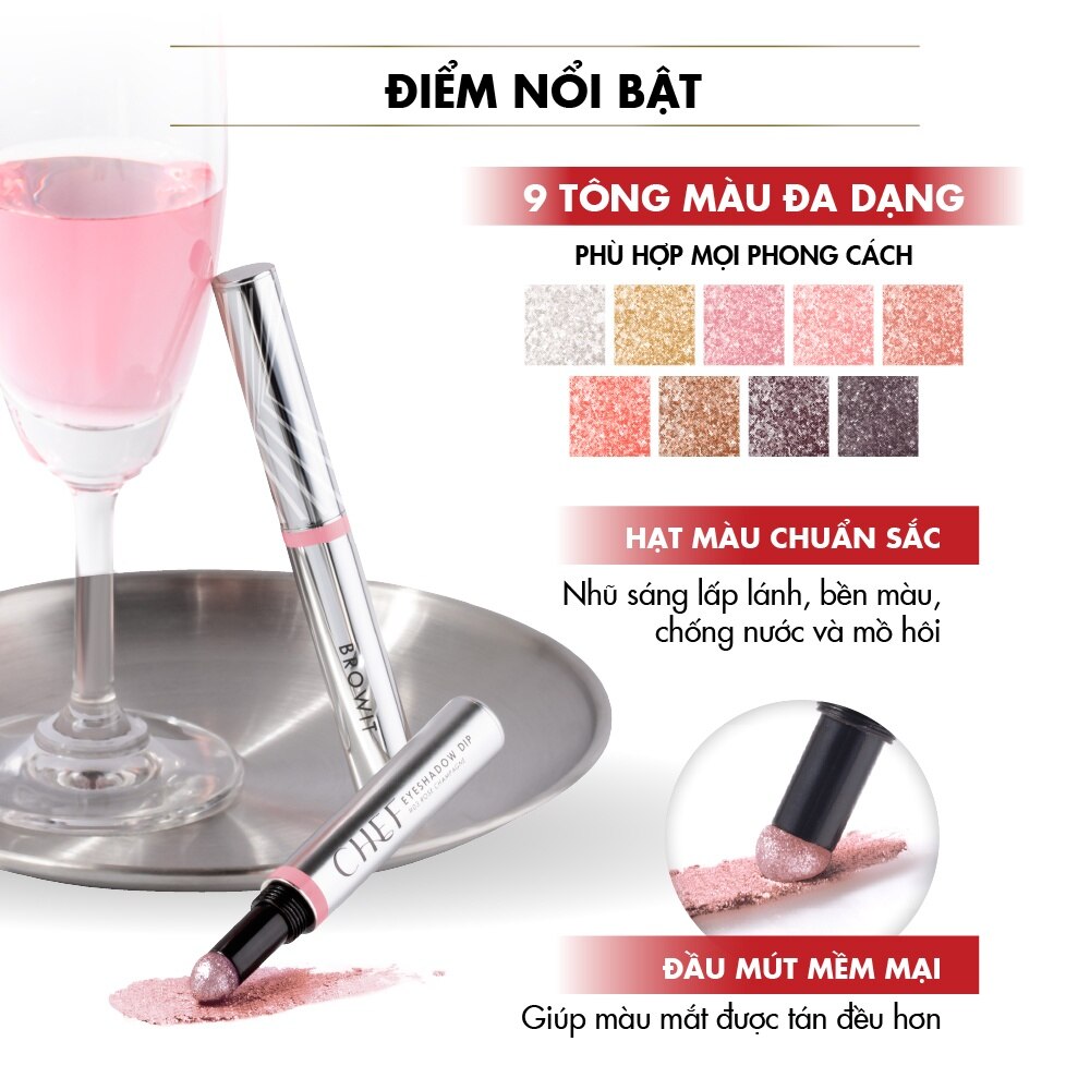 Phấn Mắt Browit Chef Eyeshadow Dip 1.5g .#04 Lychee Bingsu image