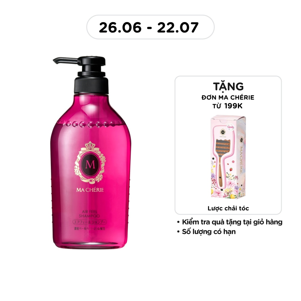 Dầu Gội Hương Nước Hoa Ma Chérie Air Feel Shampoo Óng Mượt Tóc 450ml