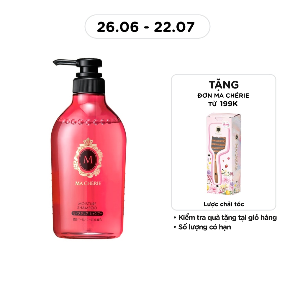 Dầu Gội Hương Nước Hoa Ma Chérie Moisture Shampoo Ẩm Mềm Tóc 450ml