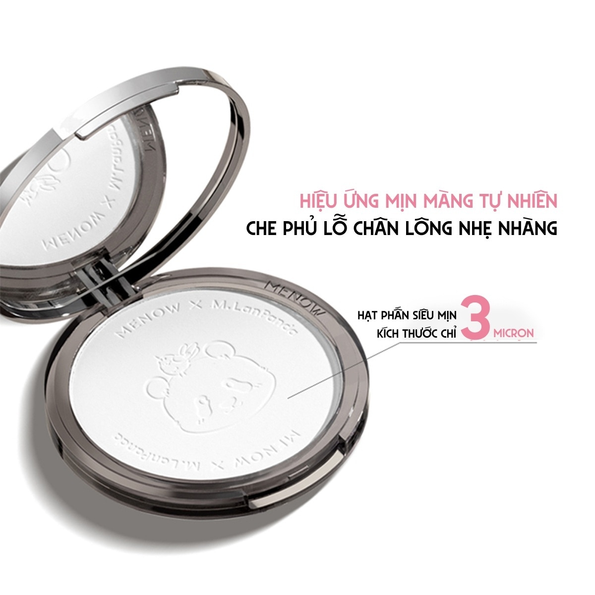 Phấn Phủ Menow Velvet Mist Complexion Powder 21g .#P01 Không Màu