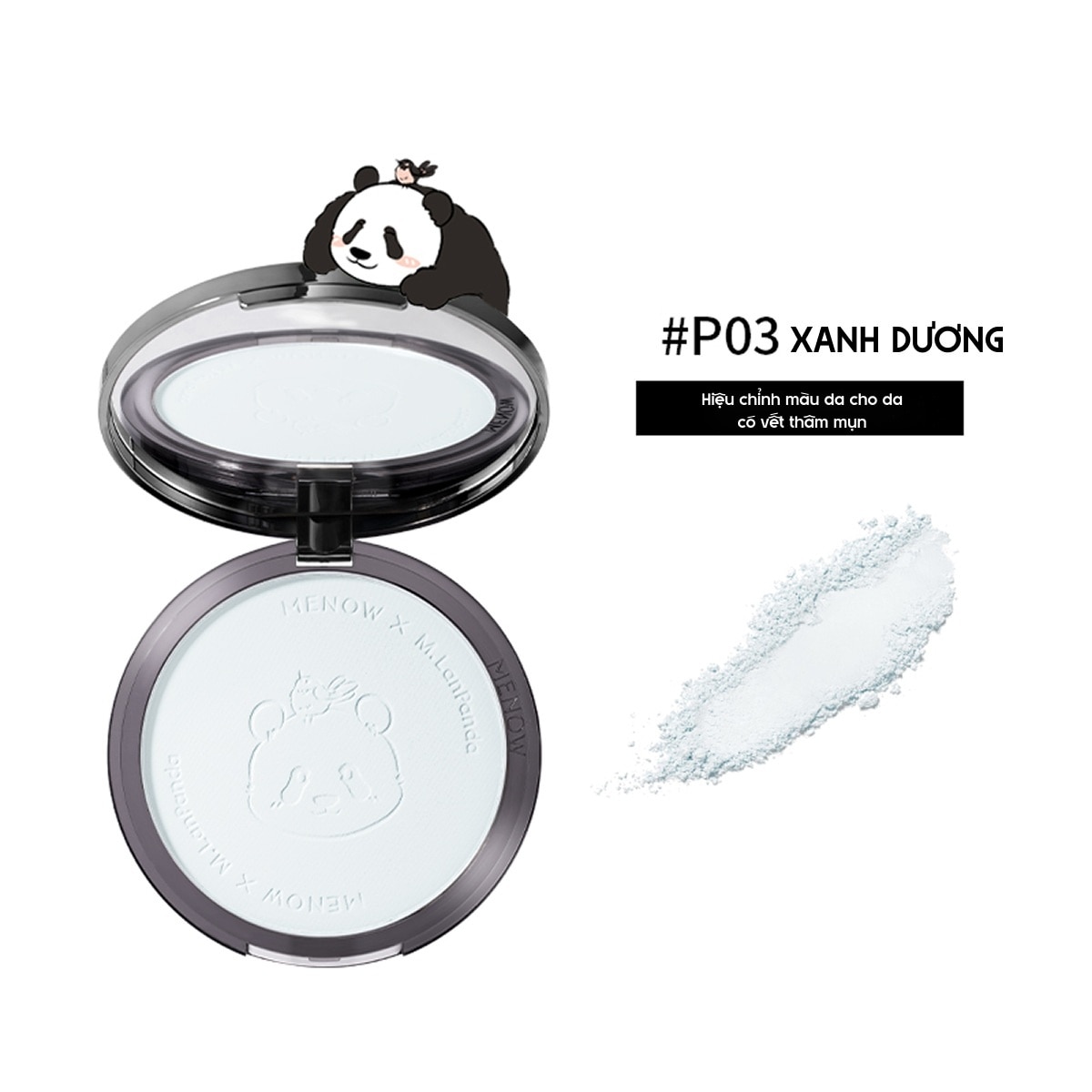 Phấn Phủ Menow Velvet Mist Complexion Powder 21g .#P03 Màu Xanh Dương image