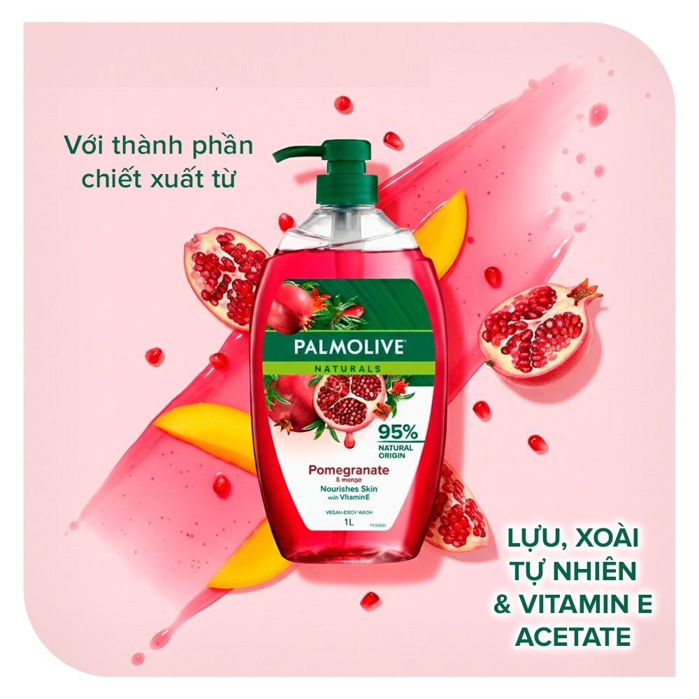 Sữa Tắm Palmolive Naturals Hương Lựu Và Xoài Pomegranate & Mango 1000ml