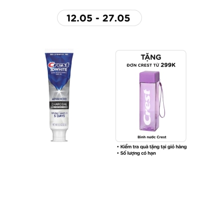 CREST - Kem Đánh Răng Crest 3D White Advanced Charcoal Toothpaste 93g