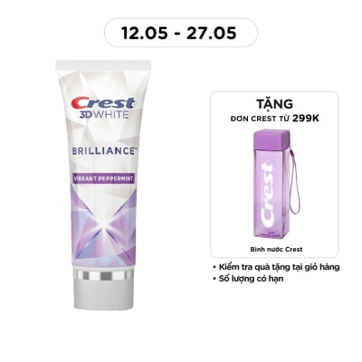 CREST - 3D White Brilliance Vibrant Peppermint Toothpaste 130g
