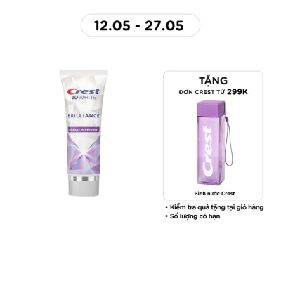 CREST - Kem Đánh Răng Crest 3D White Brilliance Vibrant Peppermint Toothpaste 130g