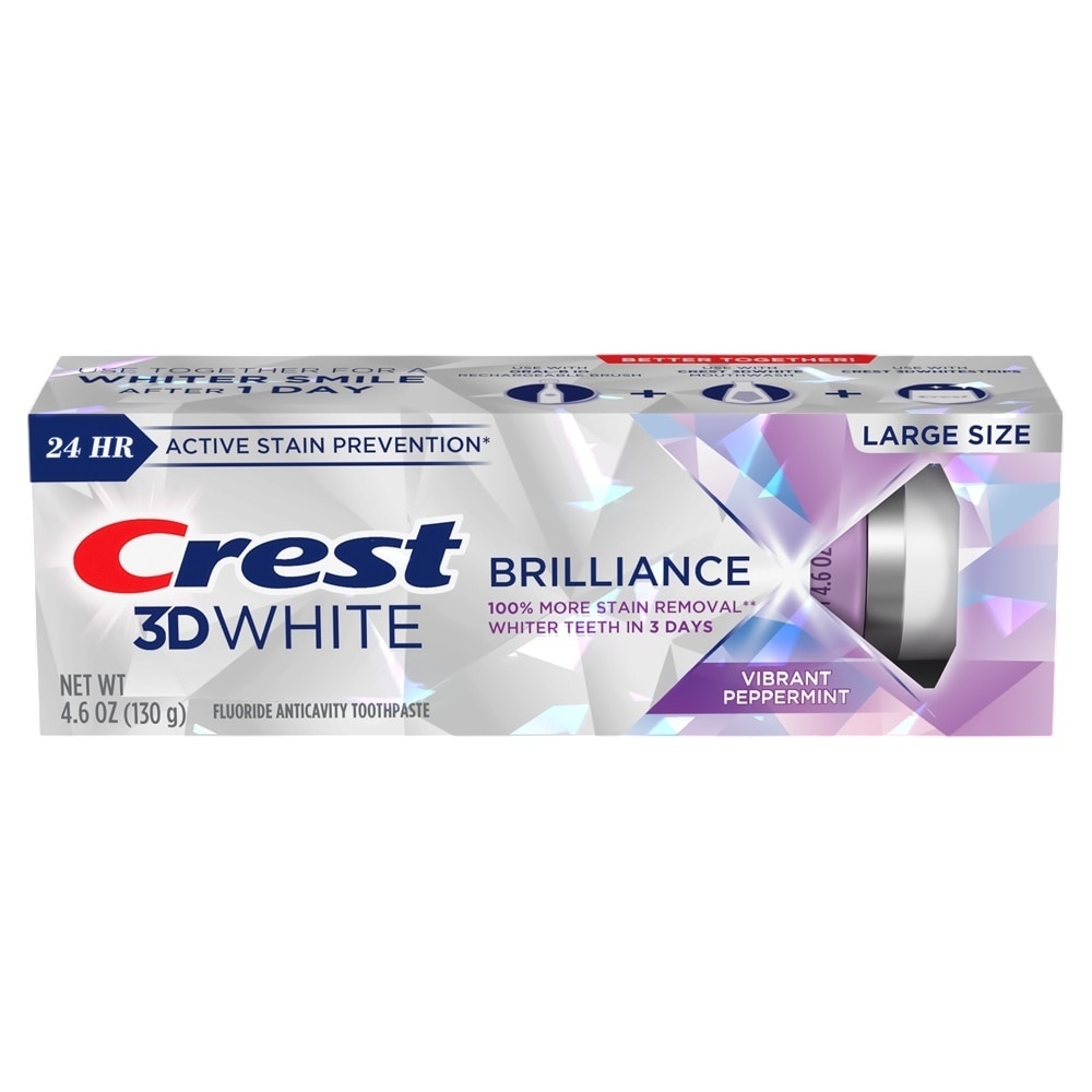 3D White Brilliance Vibrant Peppermint Toothpaste 130g