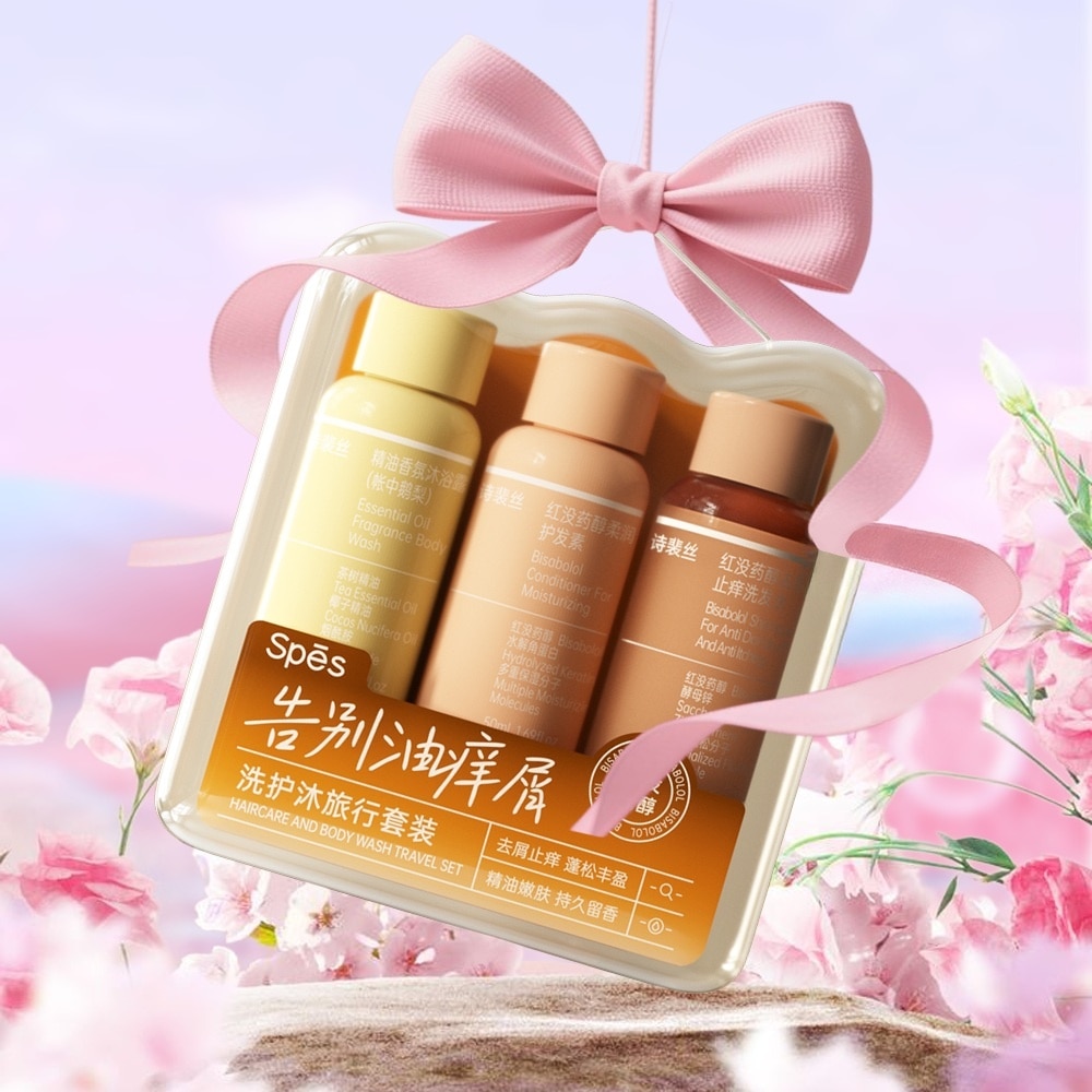 Combo Travel (Anti-Dandruff Shampoo + Conditioner and Body Wash 50ml x 3Pcs)