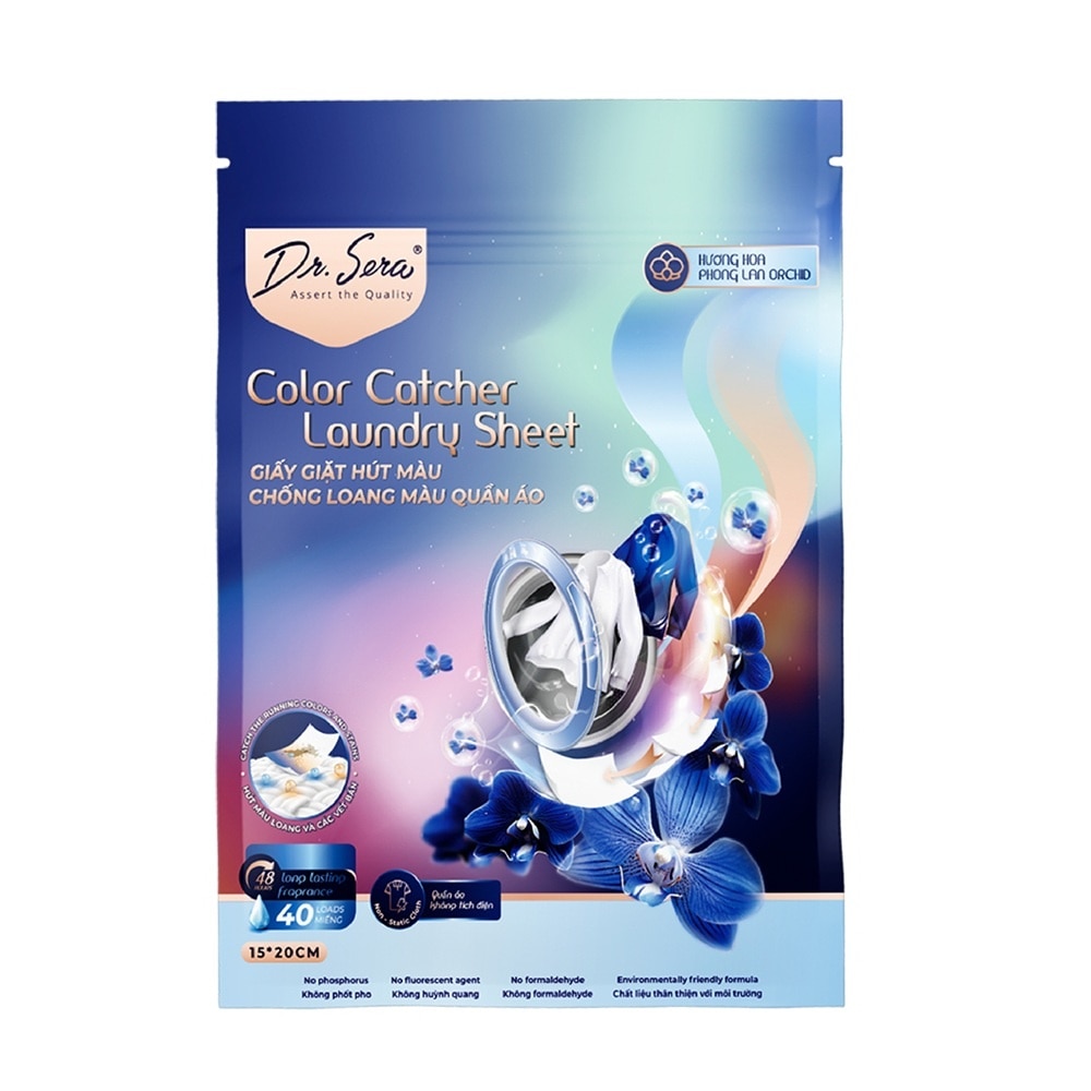 Color Catcher Laundry Sheet Orchid 40pcs