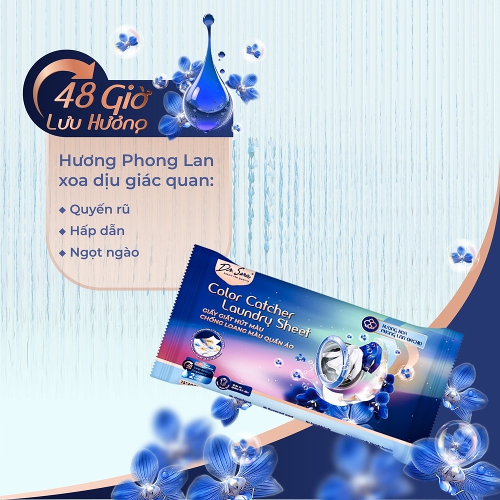 Dr.Sera Color Catcher Laundry Sheet Orchid 2pcs