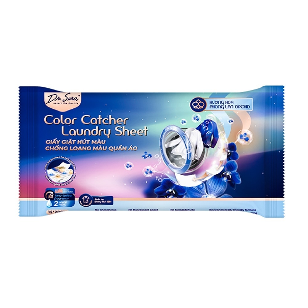 Color Catcher Laundry Sheet Orchid 2pcs image