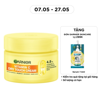 GARNIER - Kem Dưỡng Ẩm Garnier Vitamin C Dry Touch Cream 30ml