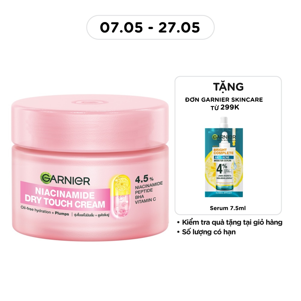 Kem Dưỡng Ẩm Garnier Niacinamide Dry Touch Cream 30ml