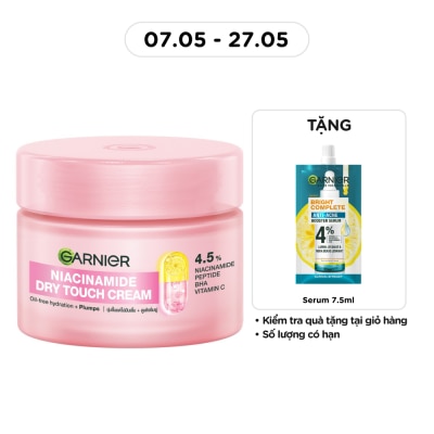GARNIER - Kem Dưỡng Ẩm Garnier Niacinamide Dry Touch Cream 30ml