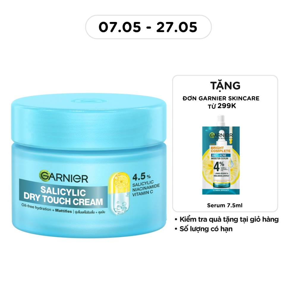Kem Dưỡng Ẩm Garnier Salicylic Dry Touch Cream 30ml