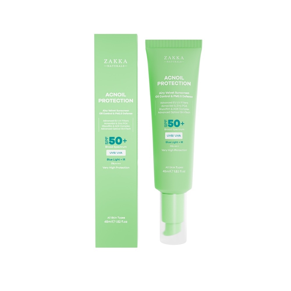 Kem Chống Nắng Kiềm Dầu Zakka Naturals Acnoil Protection SPF50+ PA++++ 45ml