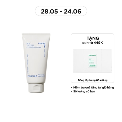 INNISFREE - Sữa Rửa Mặt Cho Da Mụn innisfree Bija Trouble Facial Foam 150g
