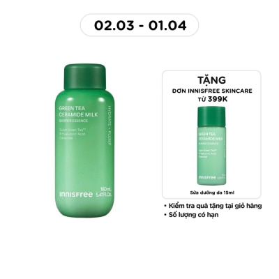 INNISFREE Toner Dạng Sữa innisfree Green Tea Ceramide Milk 160ml